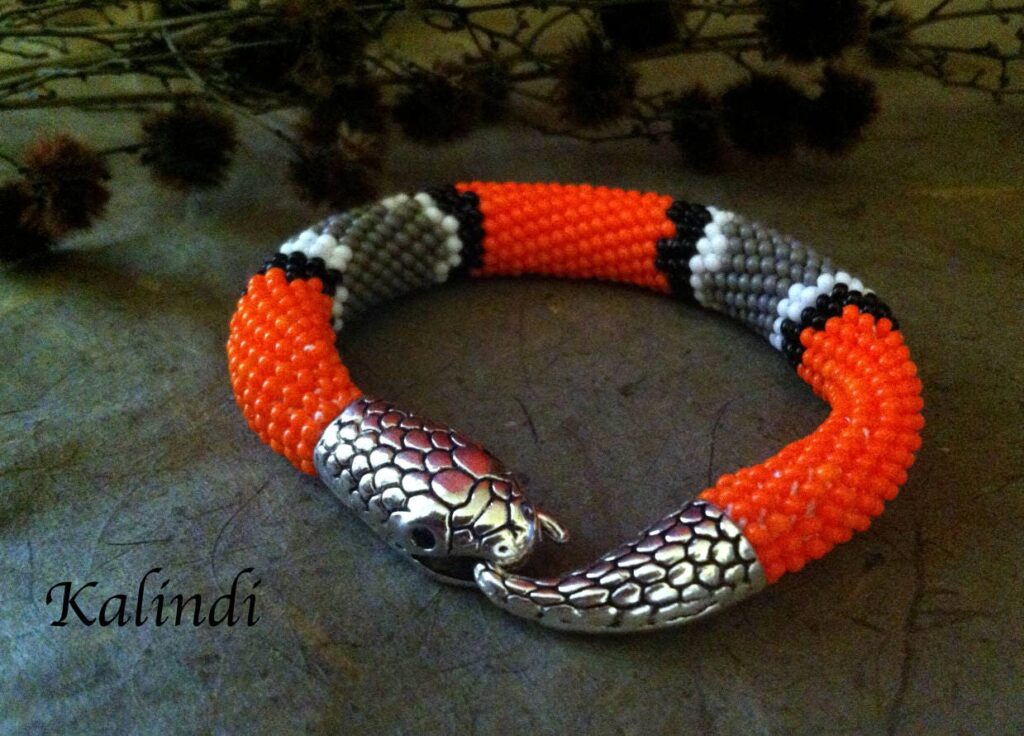 Beaded bracelet Milk Snake