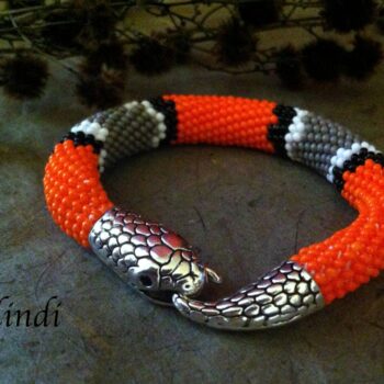 Beaded bracelet Milk Snake