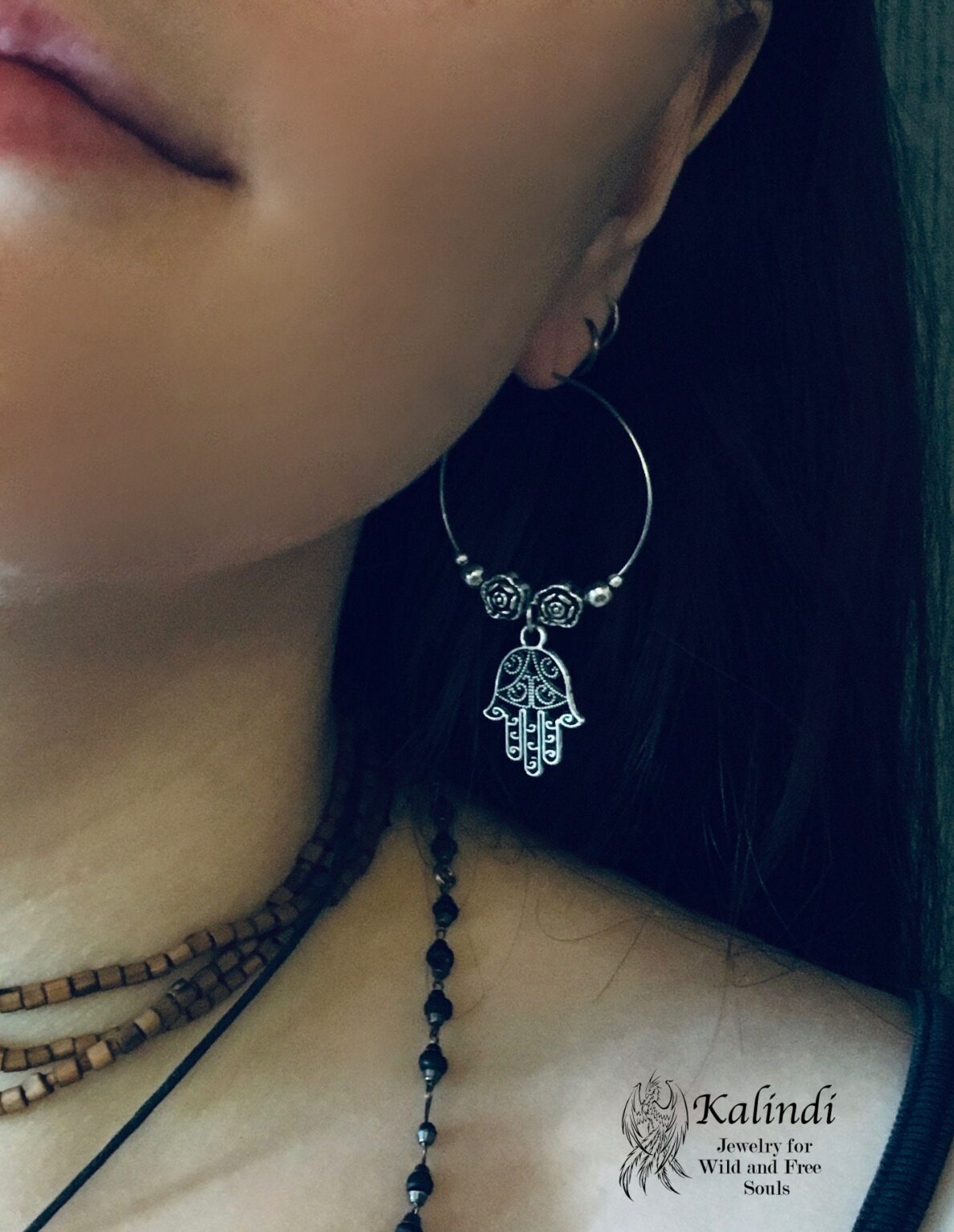 Hamsa Earrings