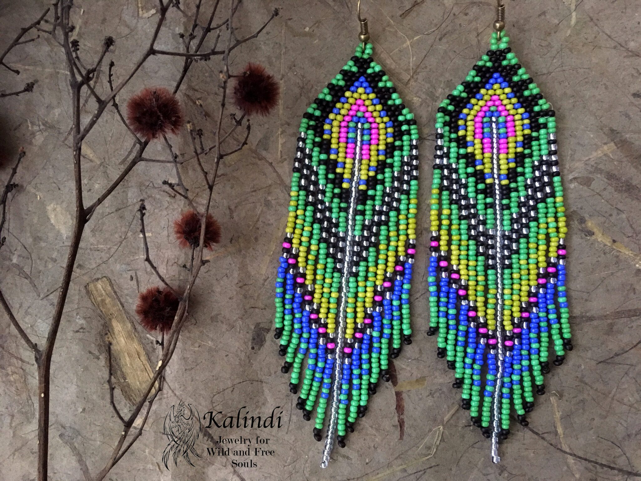 HANDMADE BEADED EARRINGS