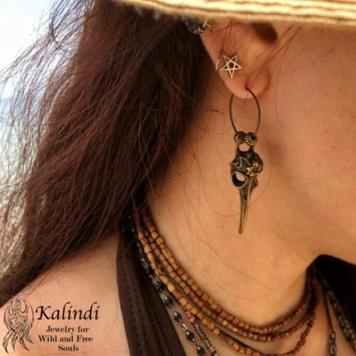 Bird Skull Earrings