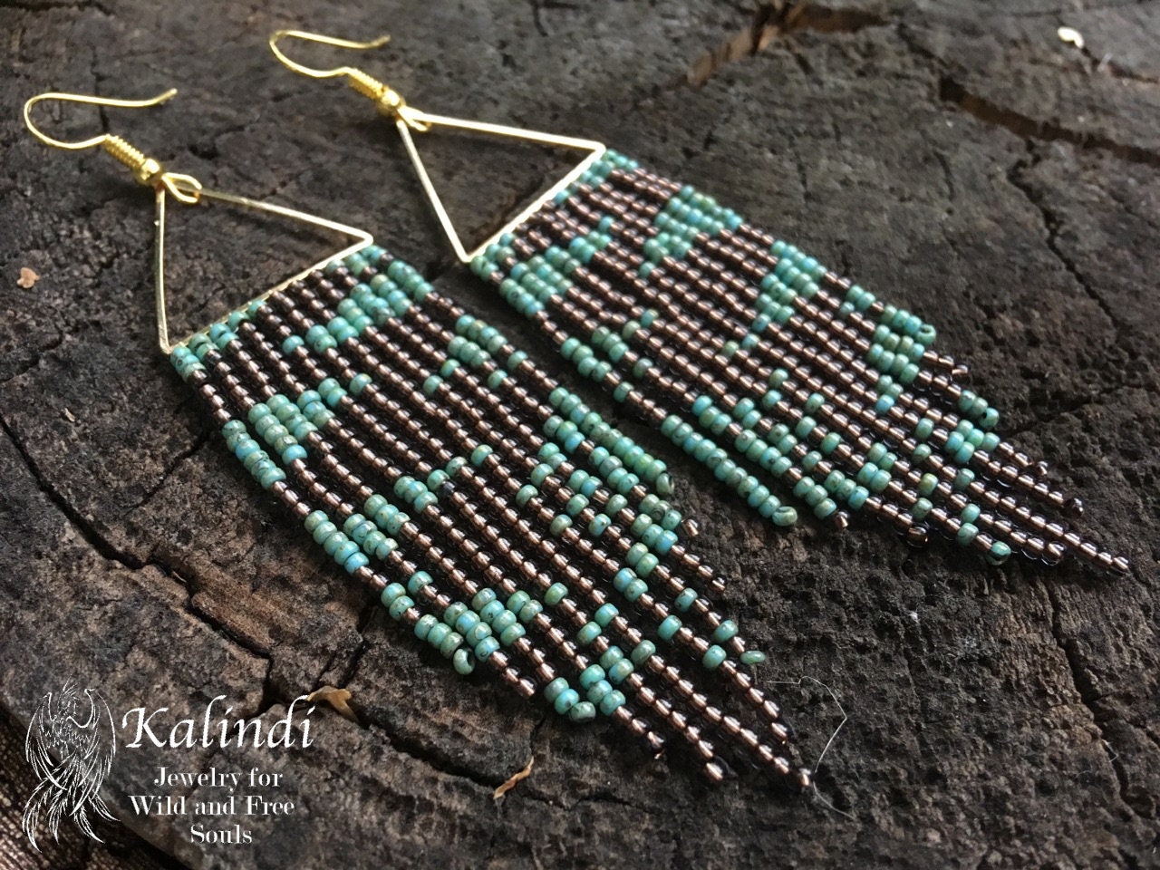 Turquoise Beaded Earrings