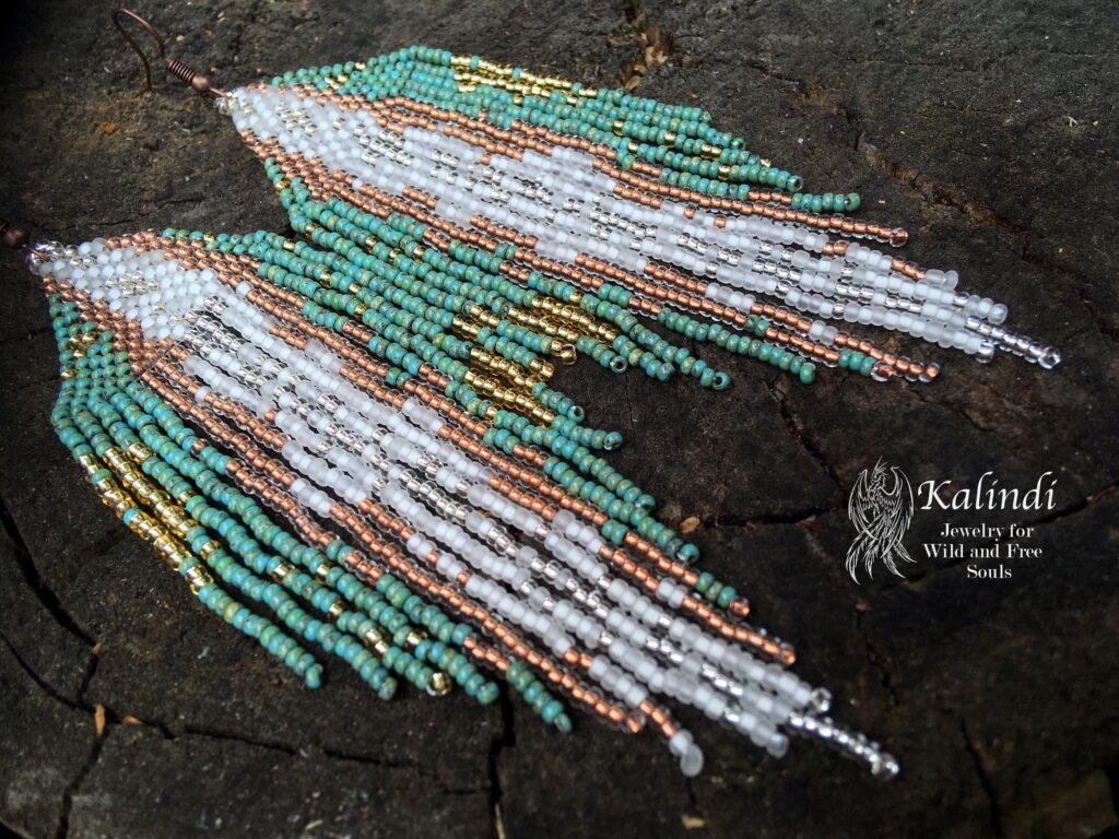 Turquoise Beaded Earrings