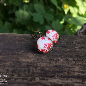 HANDMADE POPPY EARRINGS