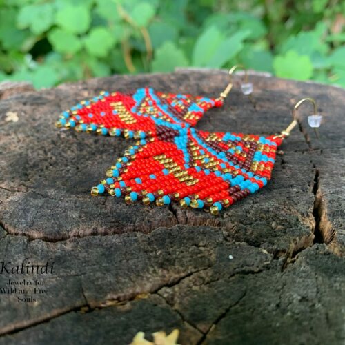 Handmade Beaded Earrings.