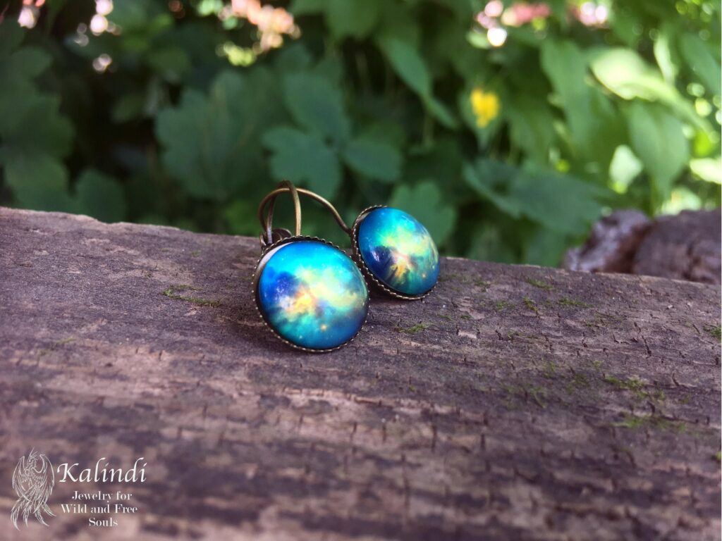 Handmade Galaxy Earrings