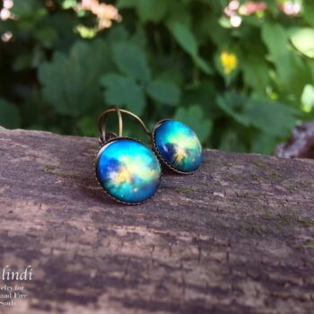 Handmade Galaxy Earrings