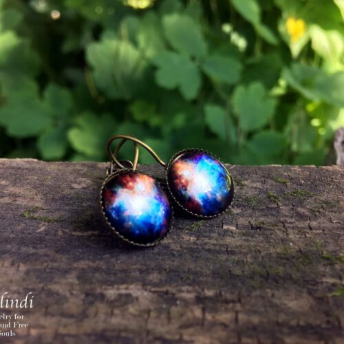 HANDMADE GALAXY EARRINGS