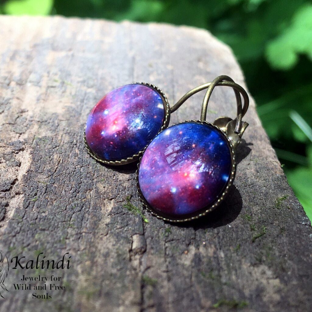 HANDMADE GALAXY EARRINGS