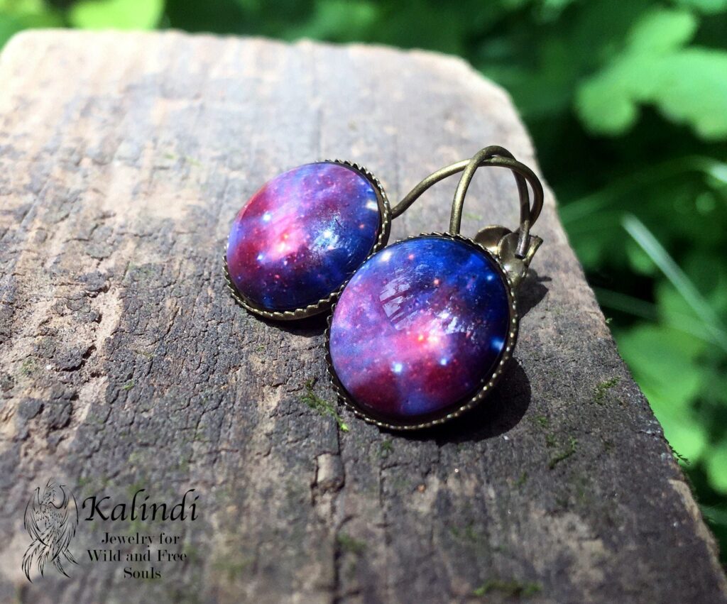 HANDMADE GALAXY EARRINGS