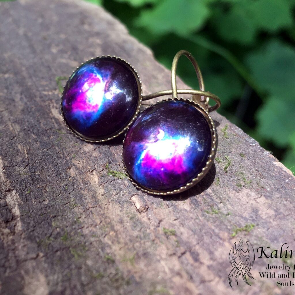 HANDMADE GALAXY EARRINGS