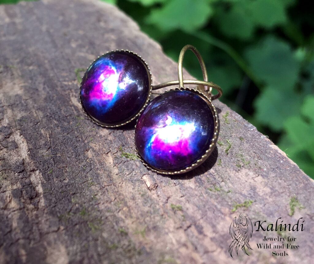 HANDMADE GALAXY EARRINGS