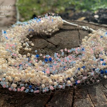 crochet air necklace