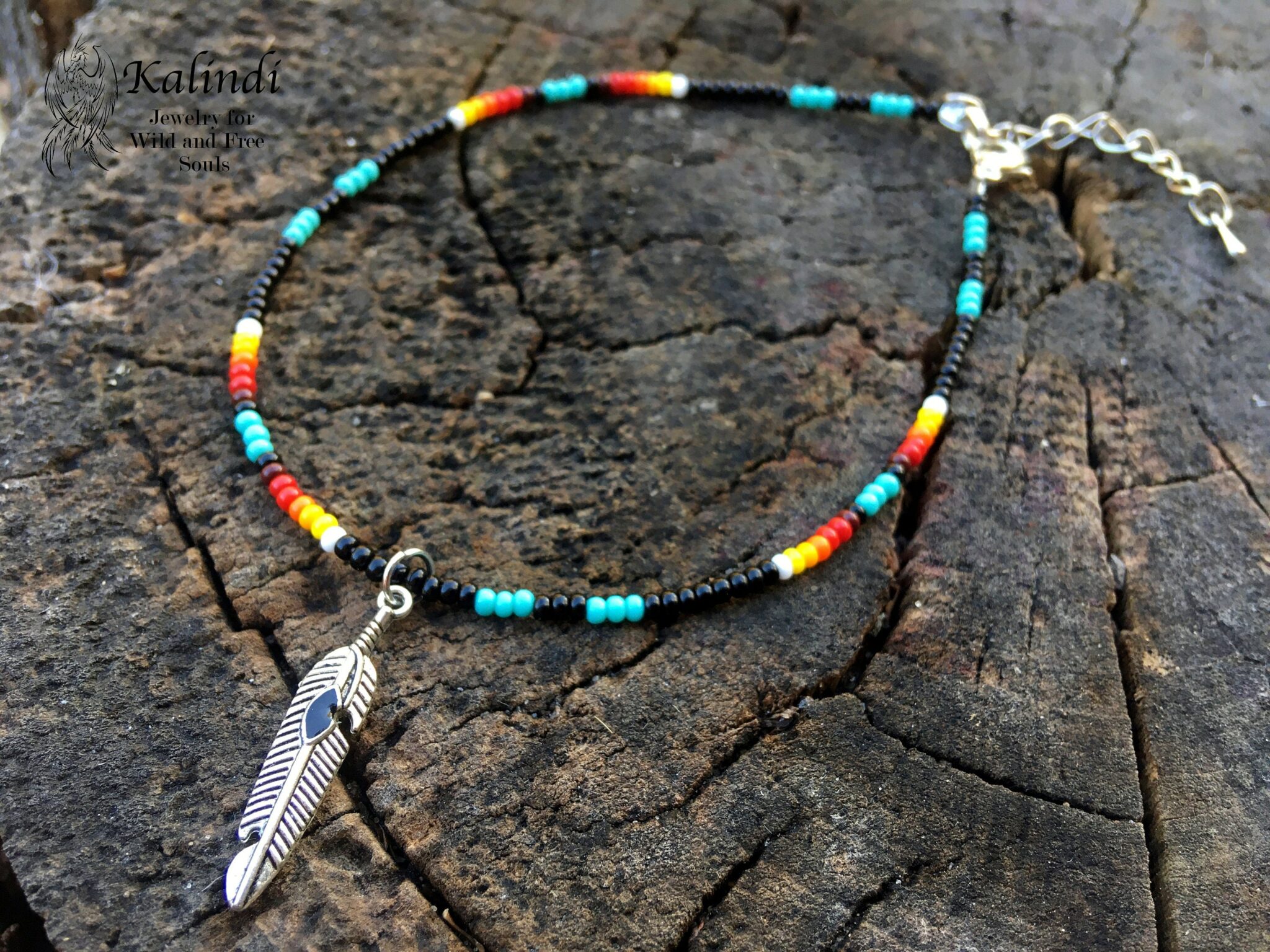 Anklet in Native American style