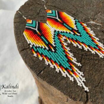 Native American style beaded earrings