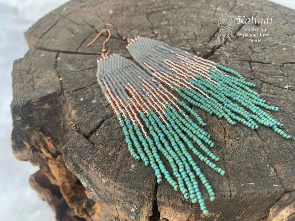 Turquoise Beaded Earrings