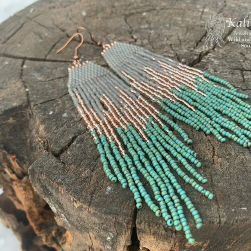 Turquoise Beaded Earrings