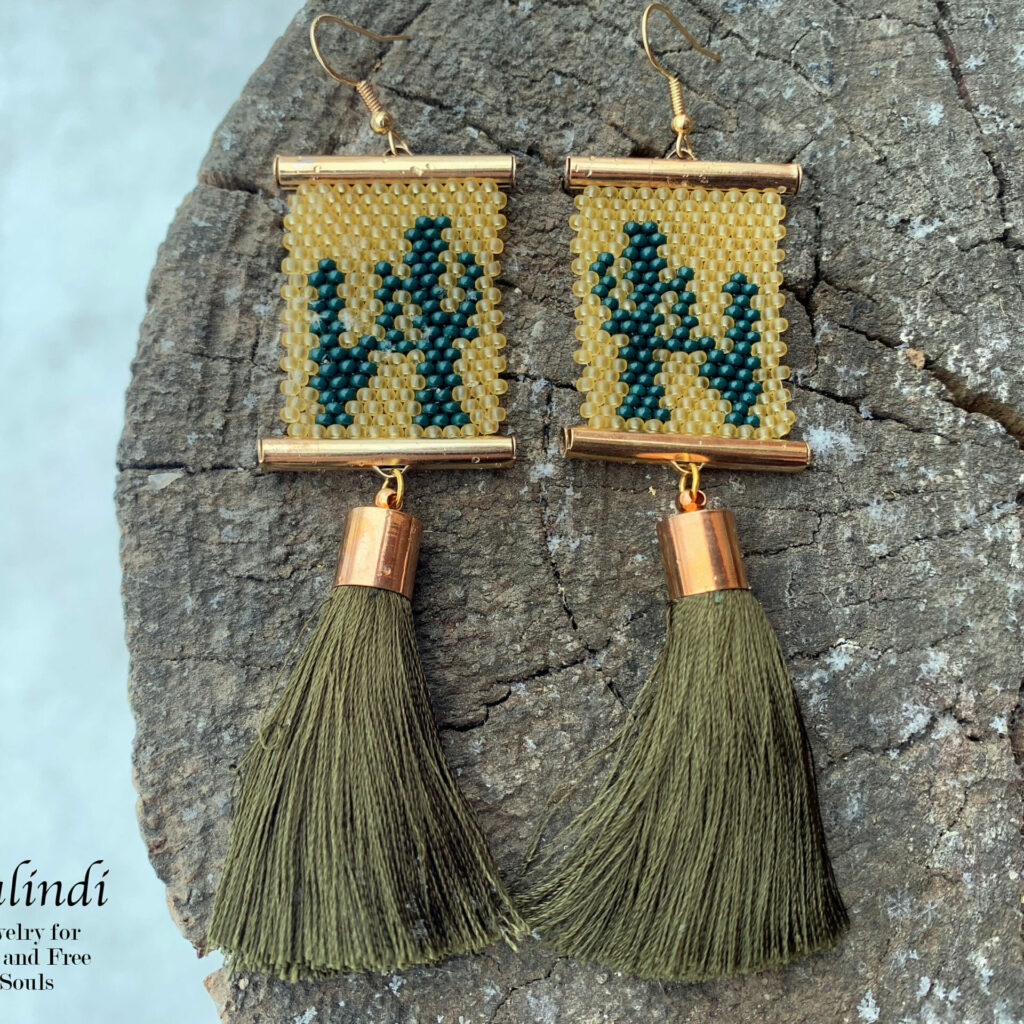 HANDMADE EARRINGS CACTUS