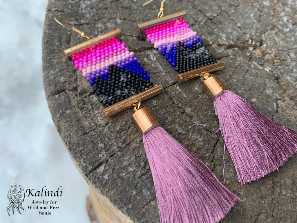 Handmade beaded earrings