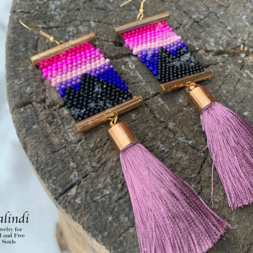 Handmade beaded earrings