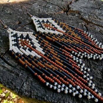 HANDMADE BEADED EARRINGS NATIVE AMERICAN STYLE