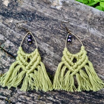 Handmade earrings in bohemian style