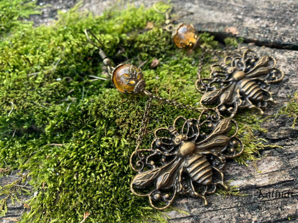 Handmade Bee Earrings