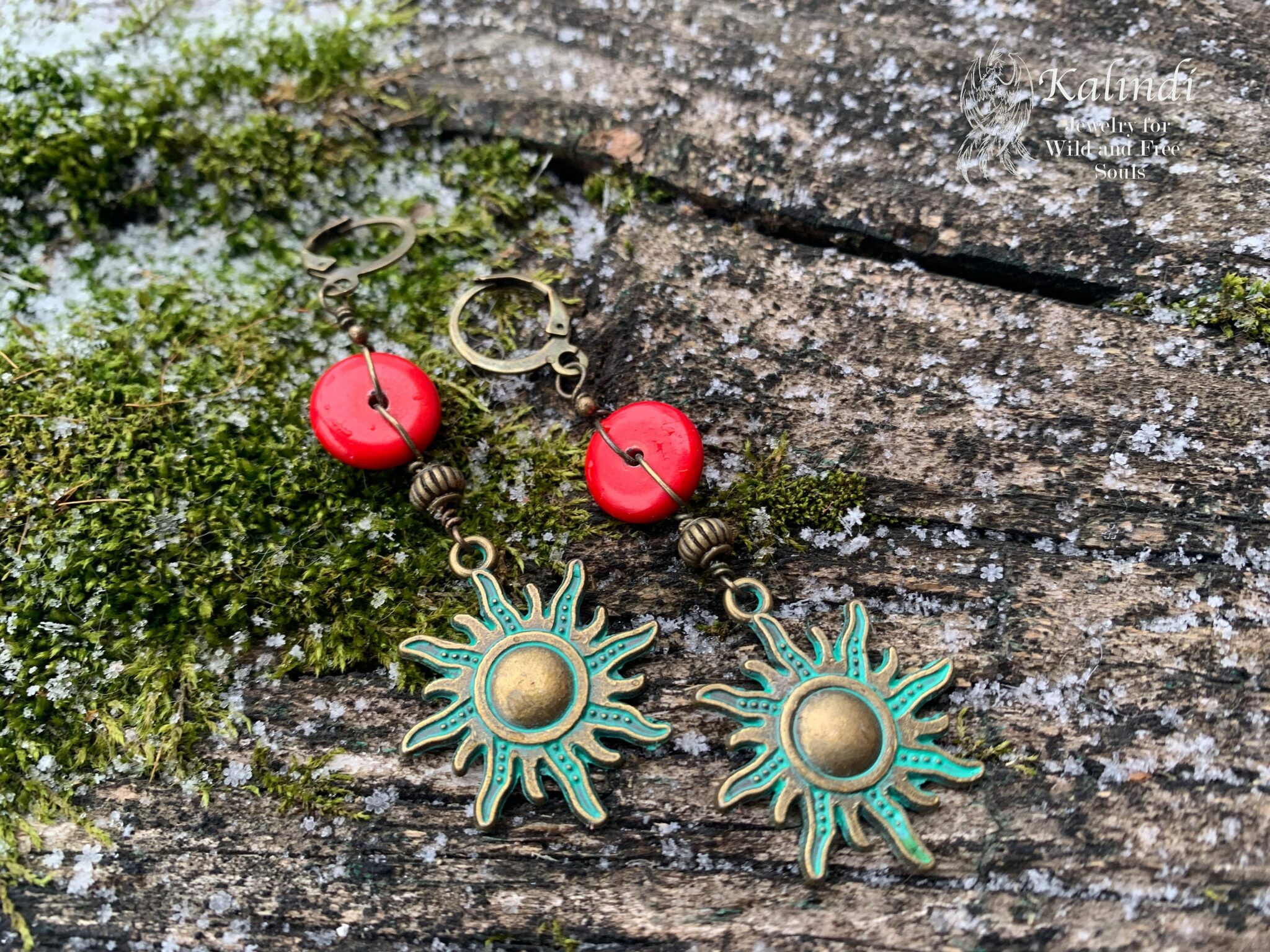 Unique Coral Earrings