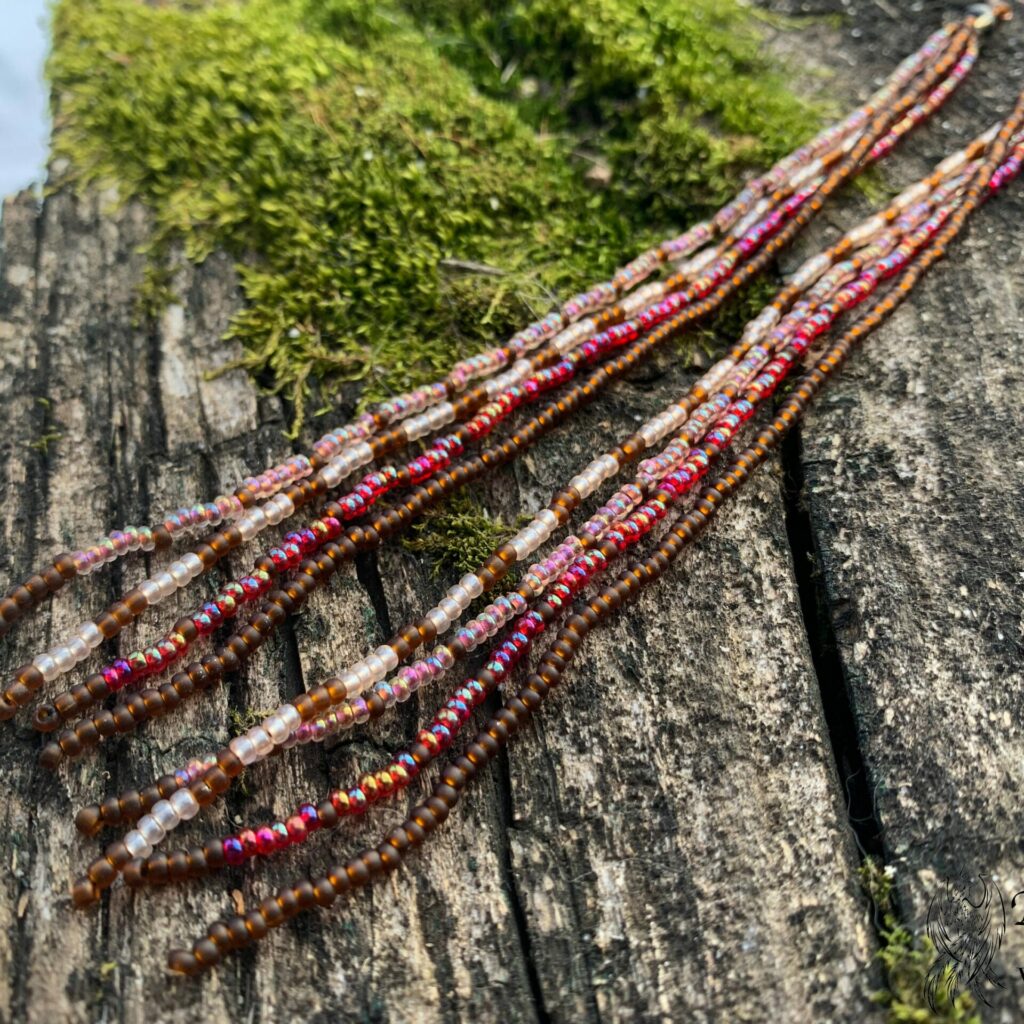 Long Beaded Tassel Earrings