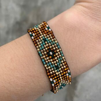 Gold beaded bracelet