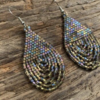 Handmade Beaded Evening Earrings