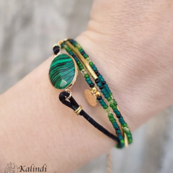 Green Beaded Bracelet