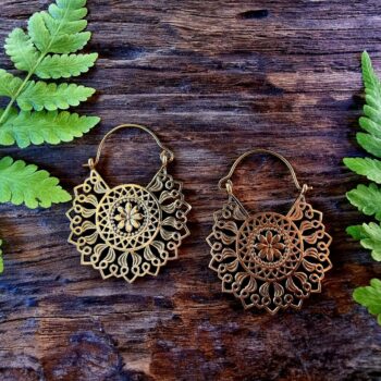 Indian brass earrings