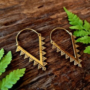 Indian brass earrings