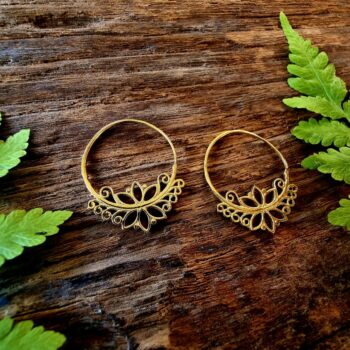 Indian brass earring