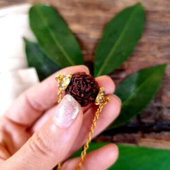 FIVE MUKHI RUDRAKSHA white topaz