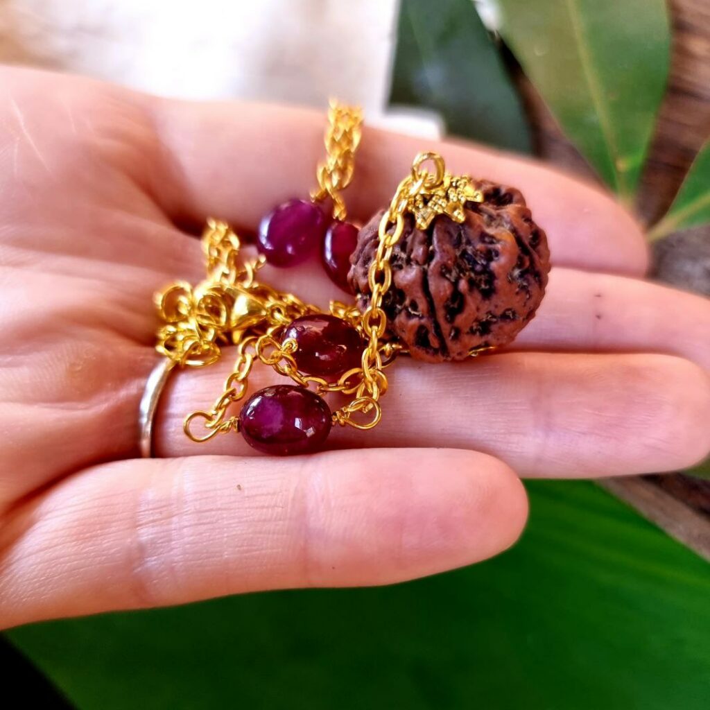 FIVE MUKHI RUDRAKSHA RUBY