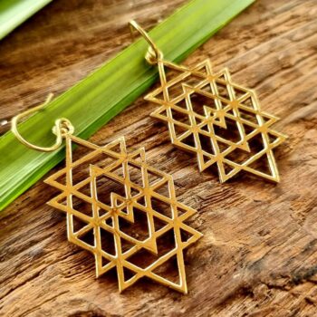 Indian brass earrings.