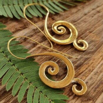 Indian brass earrings, boho earrings