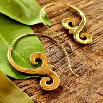 Indian brass earrings, boho earrings