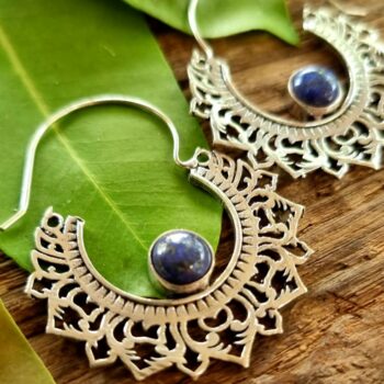 Indian earrings, boho earrings, lapis lazuli Earrings