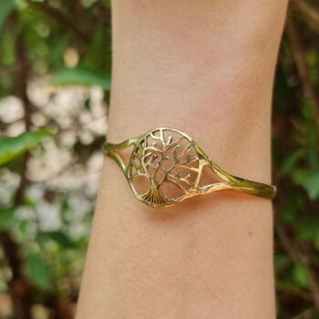 handmade boho-style Tree of Life bracelet from India