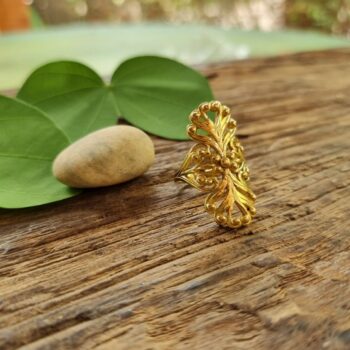 handmade boho-style ring from India