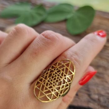 handmade boho-style ring from India