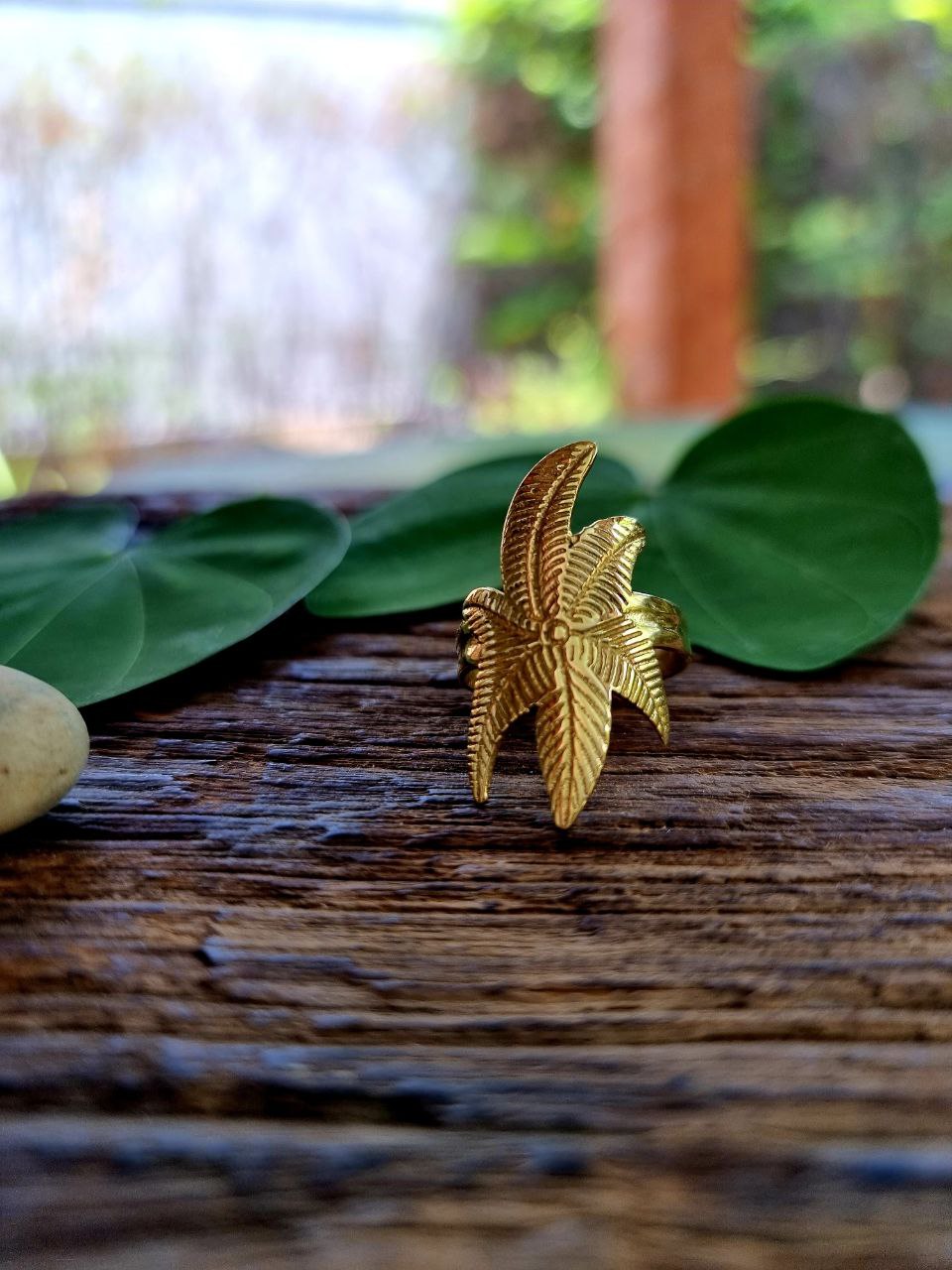 handmade boho-style ring from India