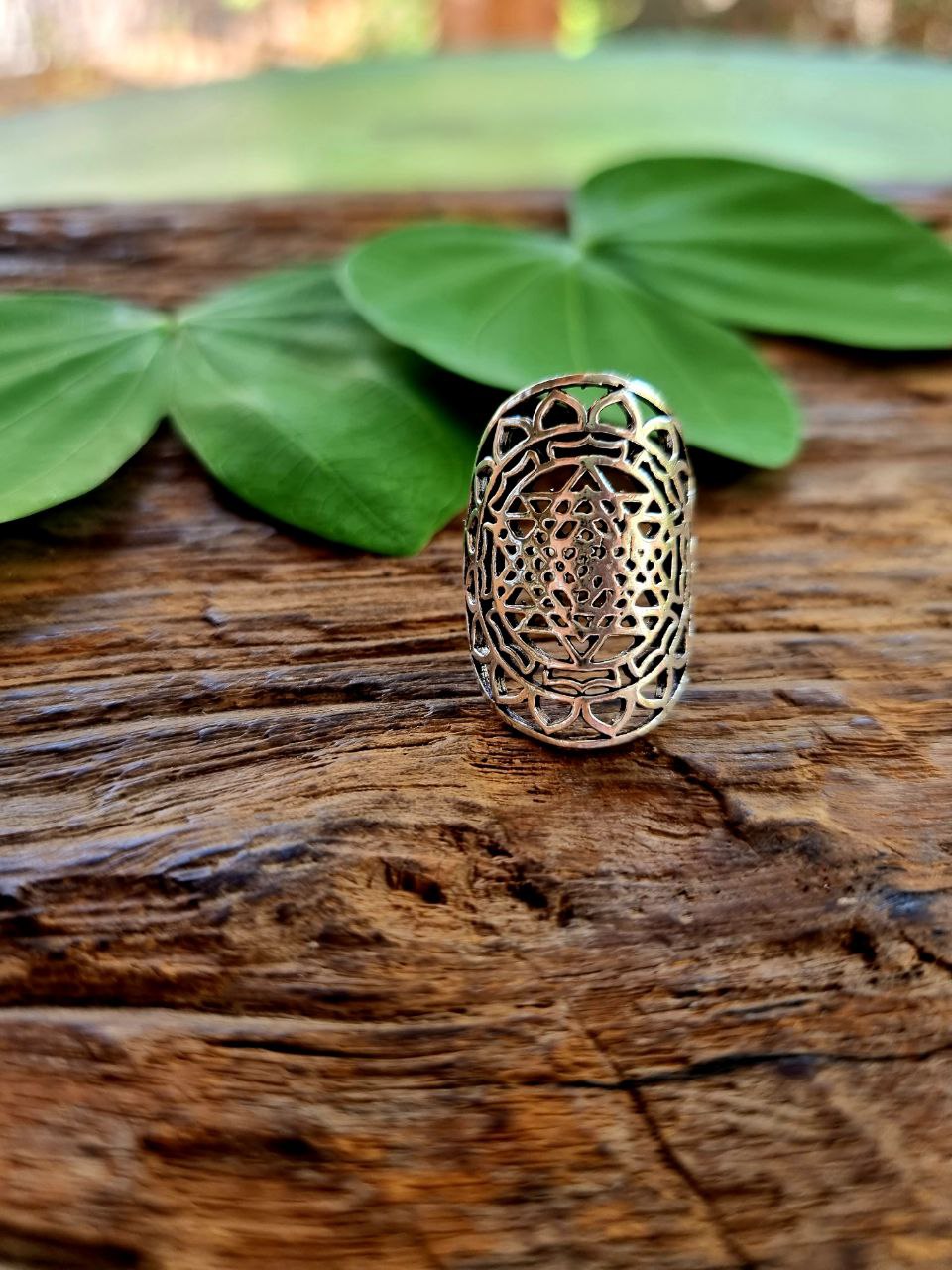 handmade boho-style ring from India