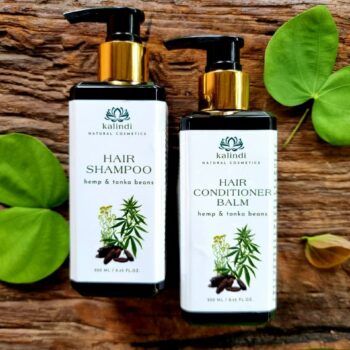 Set of Hair Shampoo and Hair Conditioner Balm Hemp & Tonka Beans