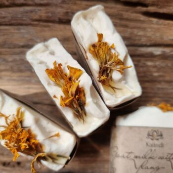 Vegetarian handmade soap "Goat milk with Ylang-Ylang"