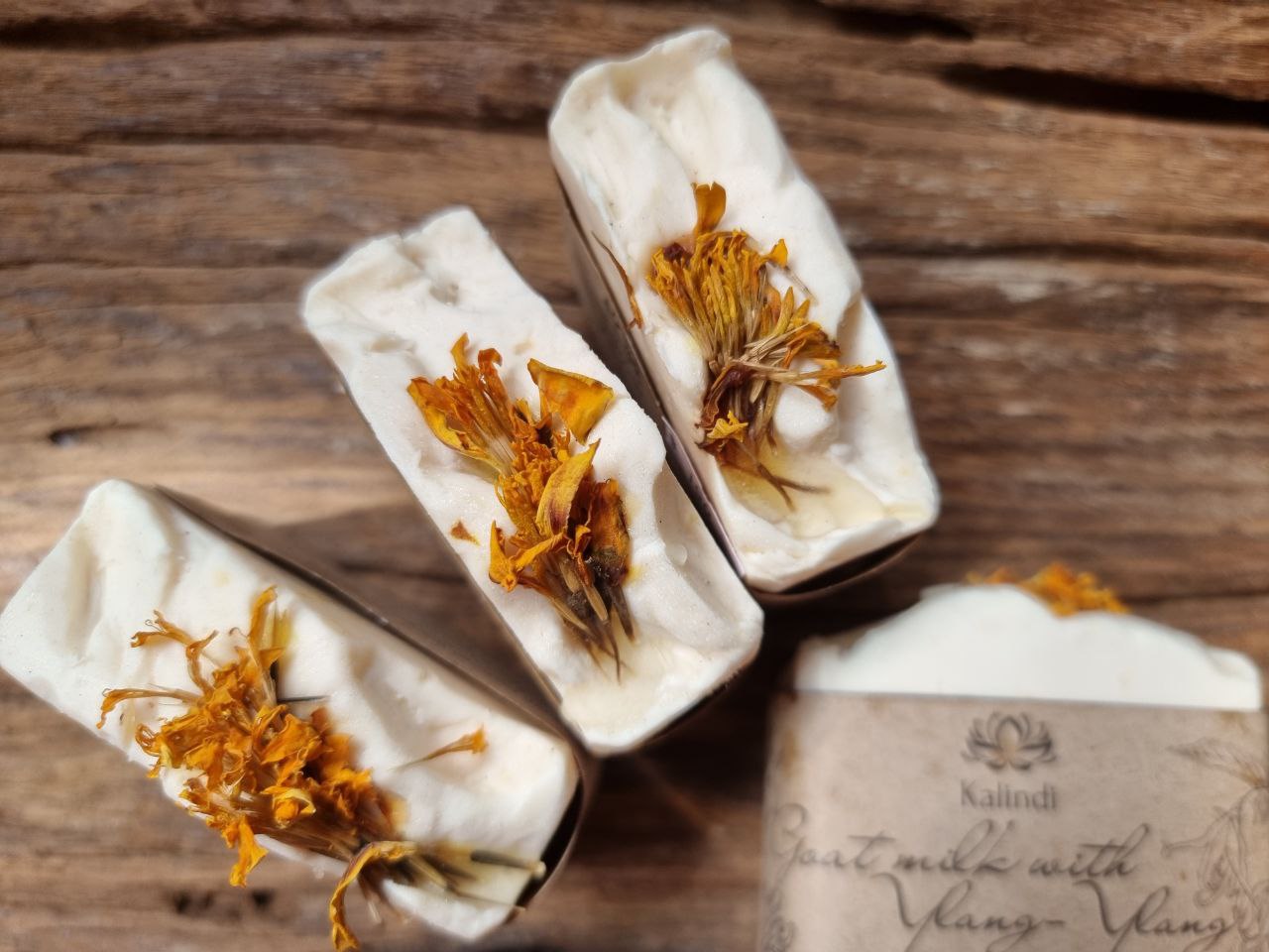 Vegetarian handmade soap "Goat milk with Ylang-Ylang"