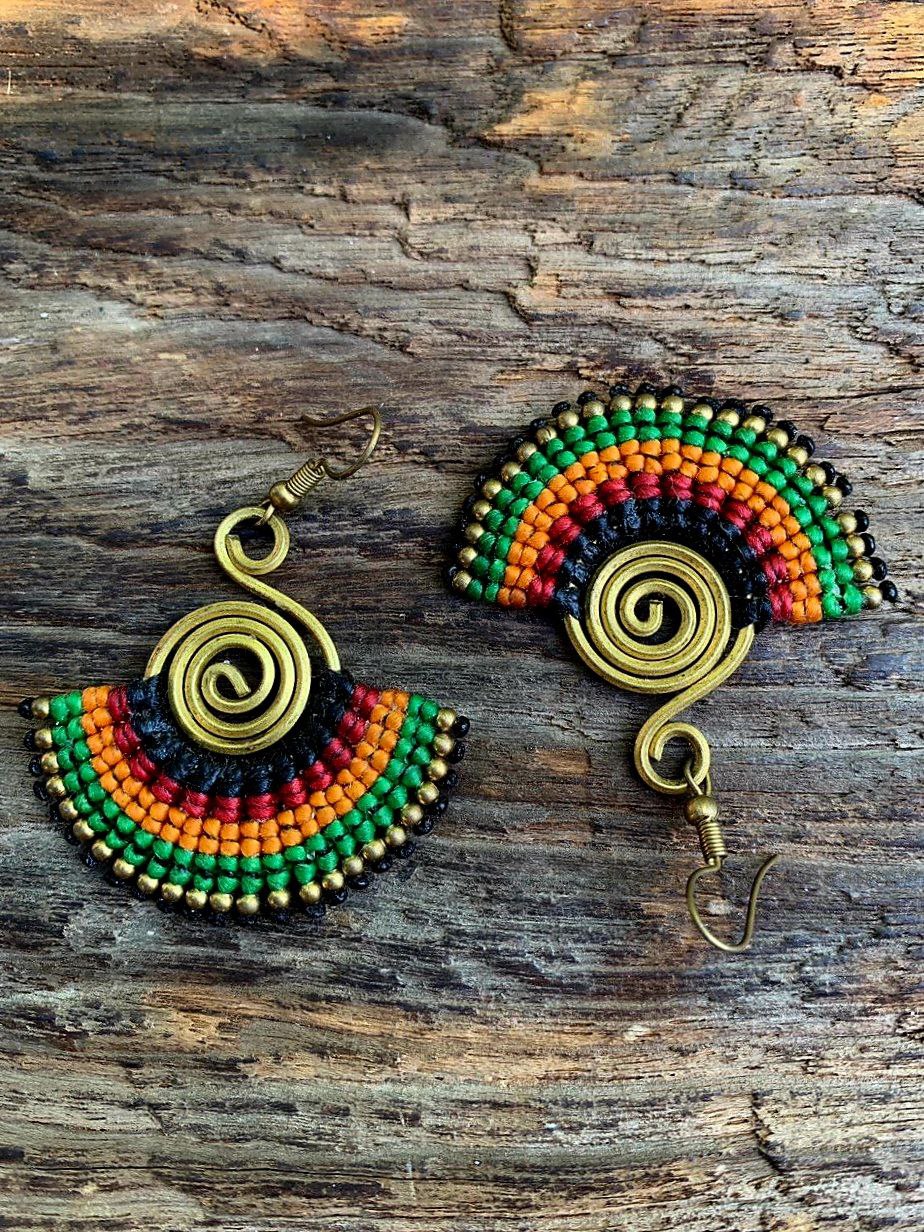 Woven Thai Earrings